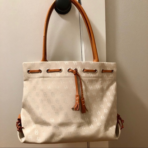 Dooney & Bourke Handbags - Dooney & Bourke Monogram Tassel Tote